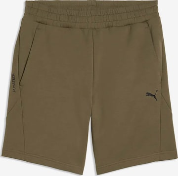 PUMA Loosefit Sporthose in Grün: Vorderseite