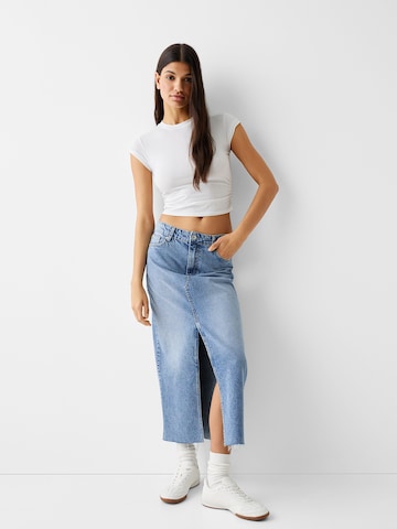 Jupe Bershka en bleu