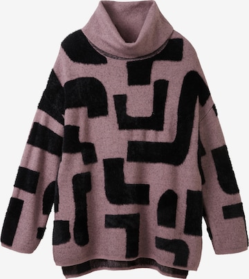 TOM TAILOR Pullover 'Intarsia' i lilla: forside