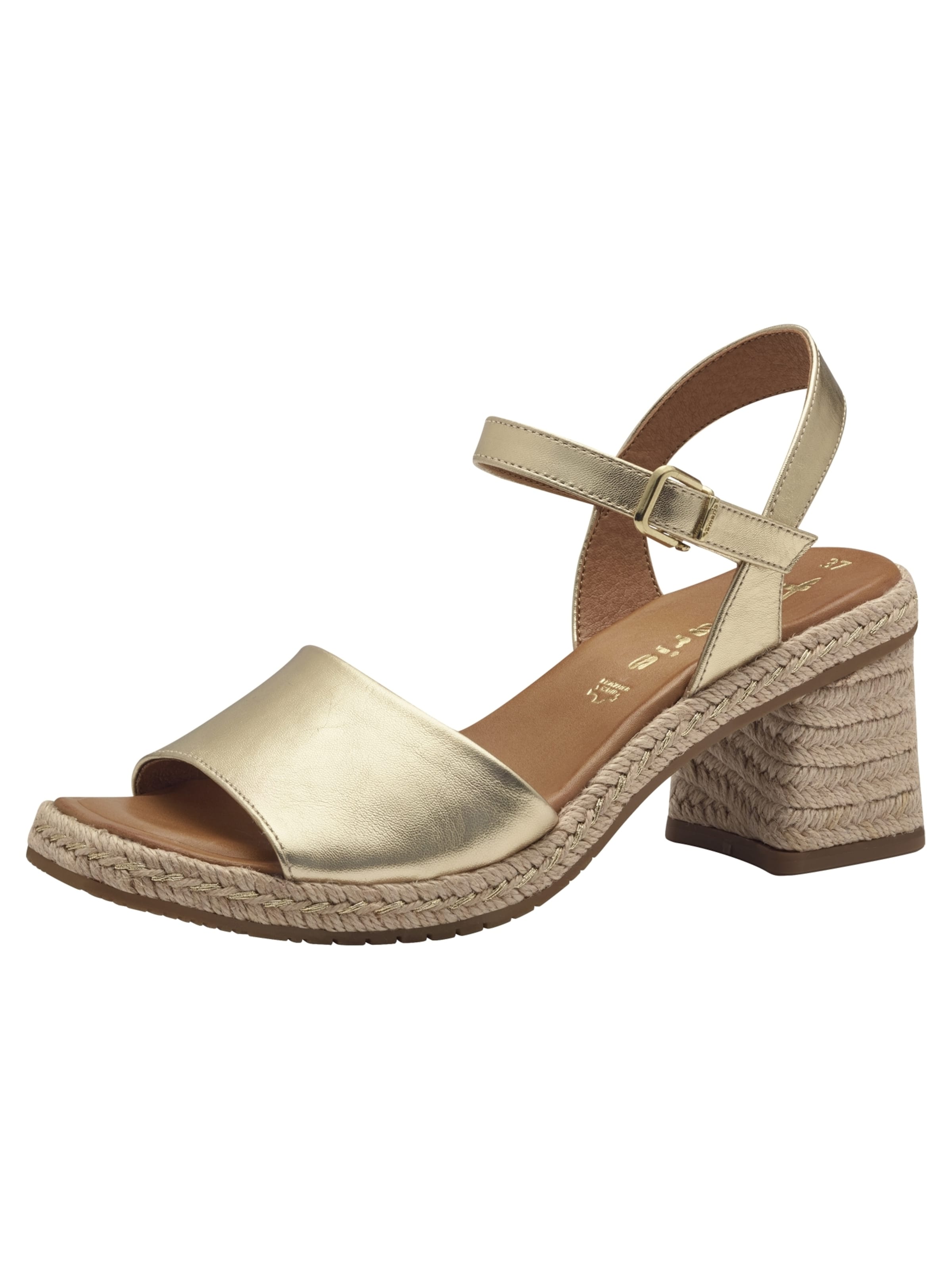 Tamaris Sandals in Gold: front