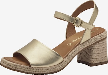 TAMARIS Sandals in Gold: front