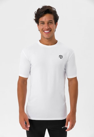 MOROTAI - Camiseta funcional en blanco: frente