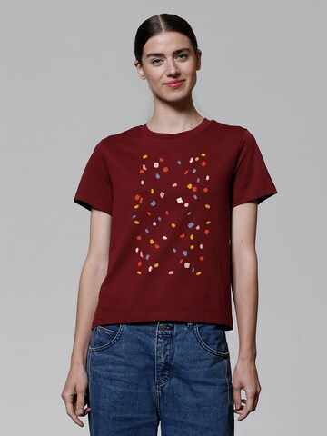 T-shirt ' This is Art ' Watapparel en rouge : devant