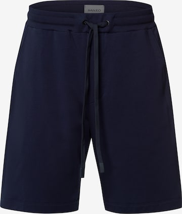 Pantalon de pyjama ' Natural Living ' Hanro en bleu : devant