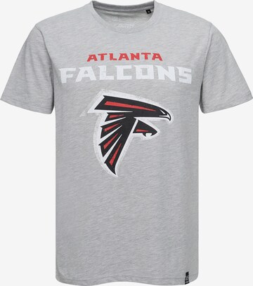 Recovered T-Shirt 'Falcons Core' in Grau: predná strana