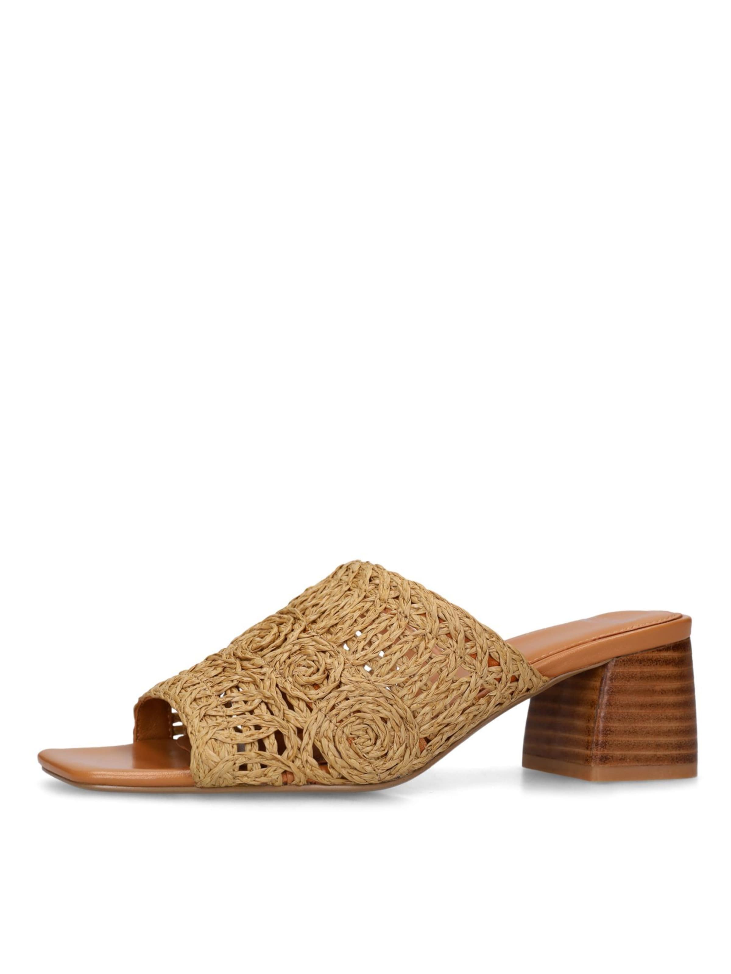 MANFIELD Mules in Brown: front