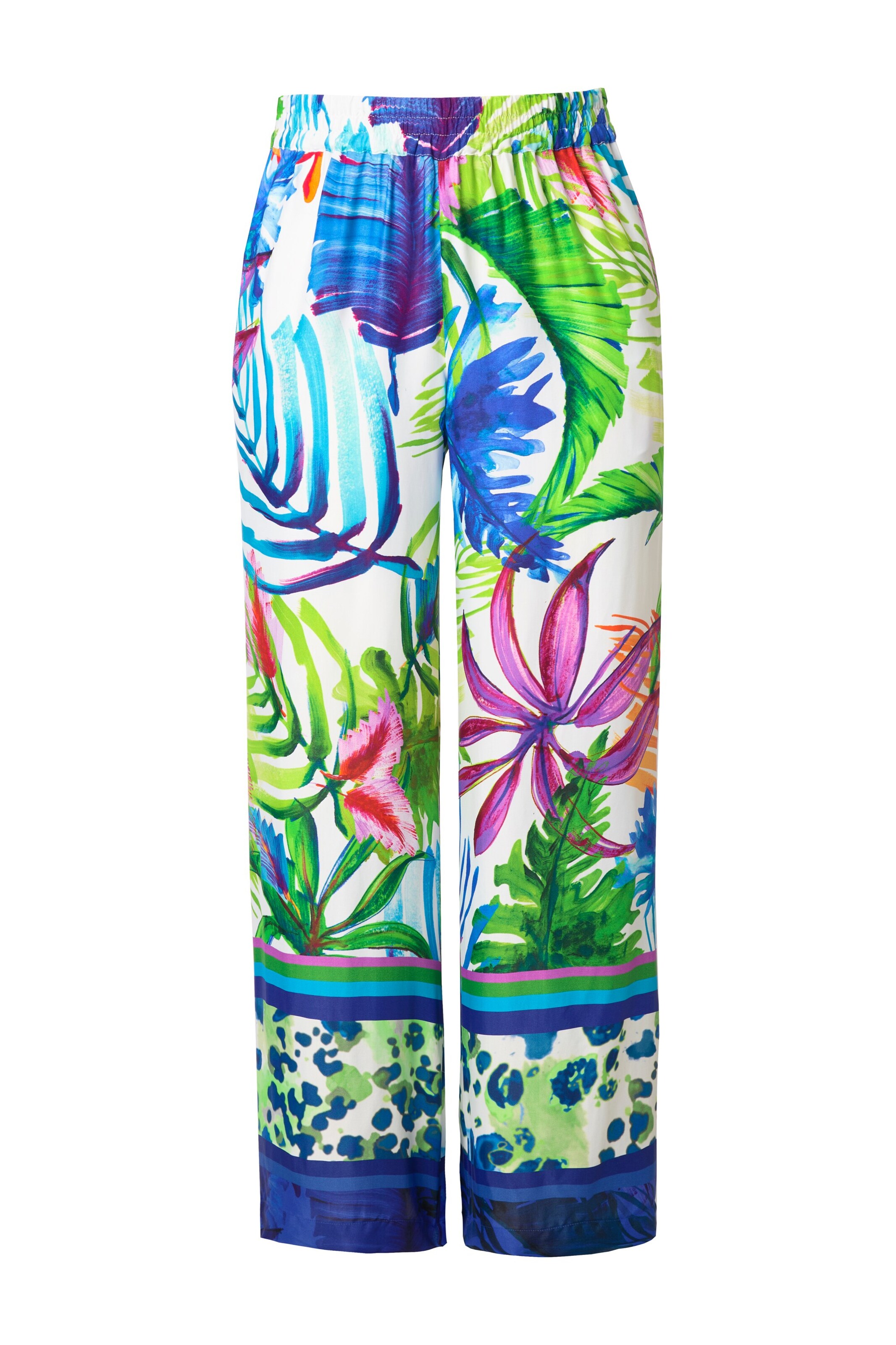 Ulla Popken Loosefit Hose in Mischfarben: Vorderseite