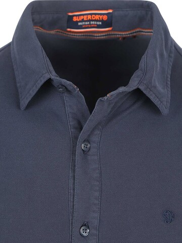 Superdry Regular fit Button Up Shirt in Blue