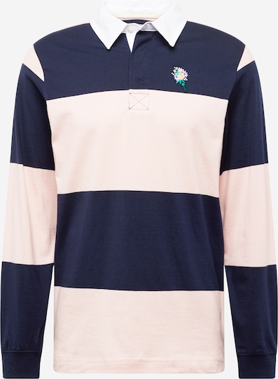 Wemoto T-Shirt 'Saul' en bleu marine / rose clair / blanc, Vue avec produit