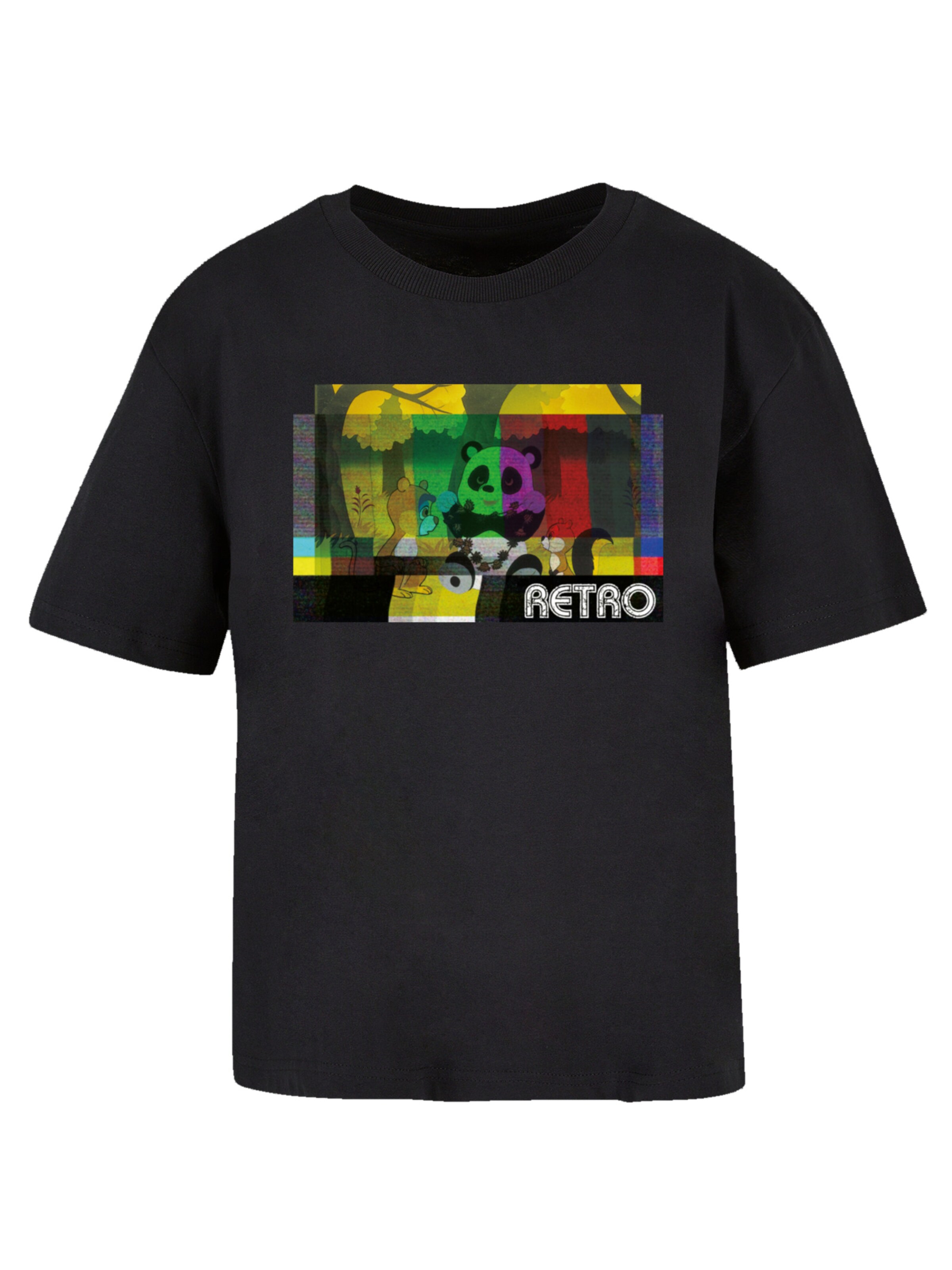 F4NT4STIC Shirt 'Heroes of Childhood Tao Tao Cassette' in Zwart: voorkant