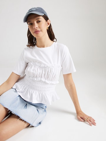 PIECES Shirt 'PCMARIA' in White: front