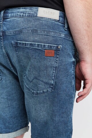 BLEND Regular Jeansshorts  'Grilitsch' in Blau