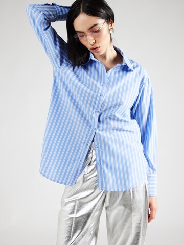 Warehouse Bluse in Blau: predná strana