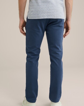 WE Fashion Slimfit Chino hlače | modra barva
