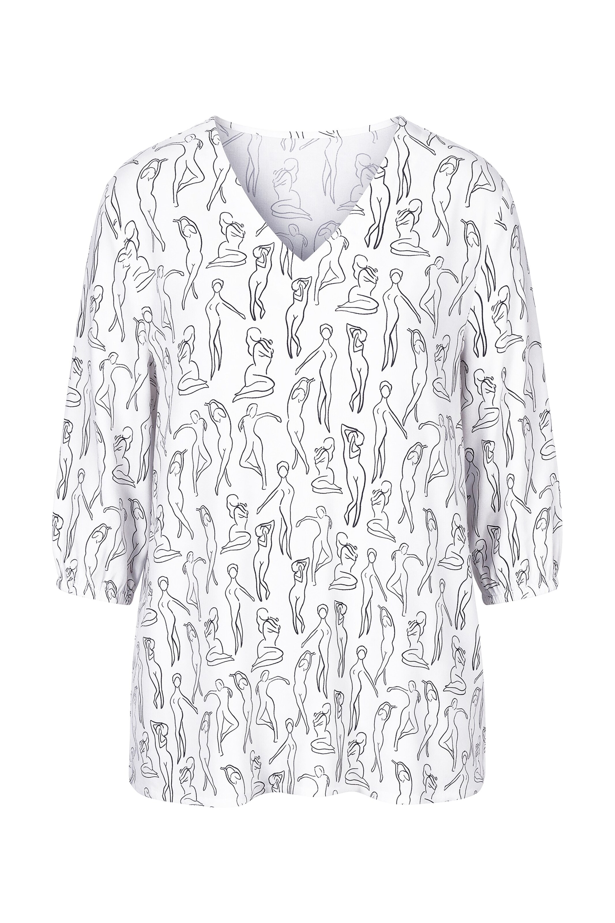 Ulla Popken Blouse in White: front