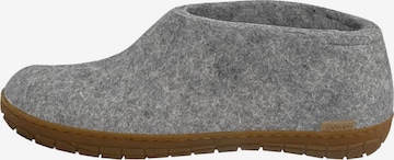 Glerups Slipper 'Kautschuksohle' in Grey: front