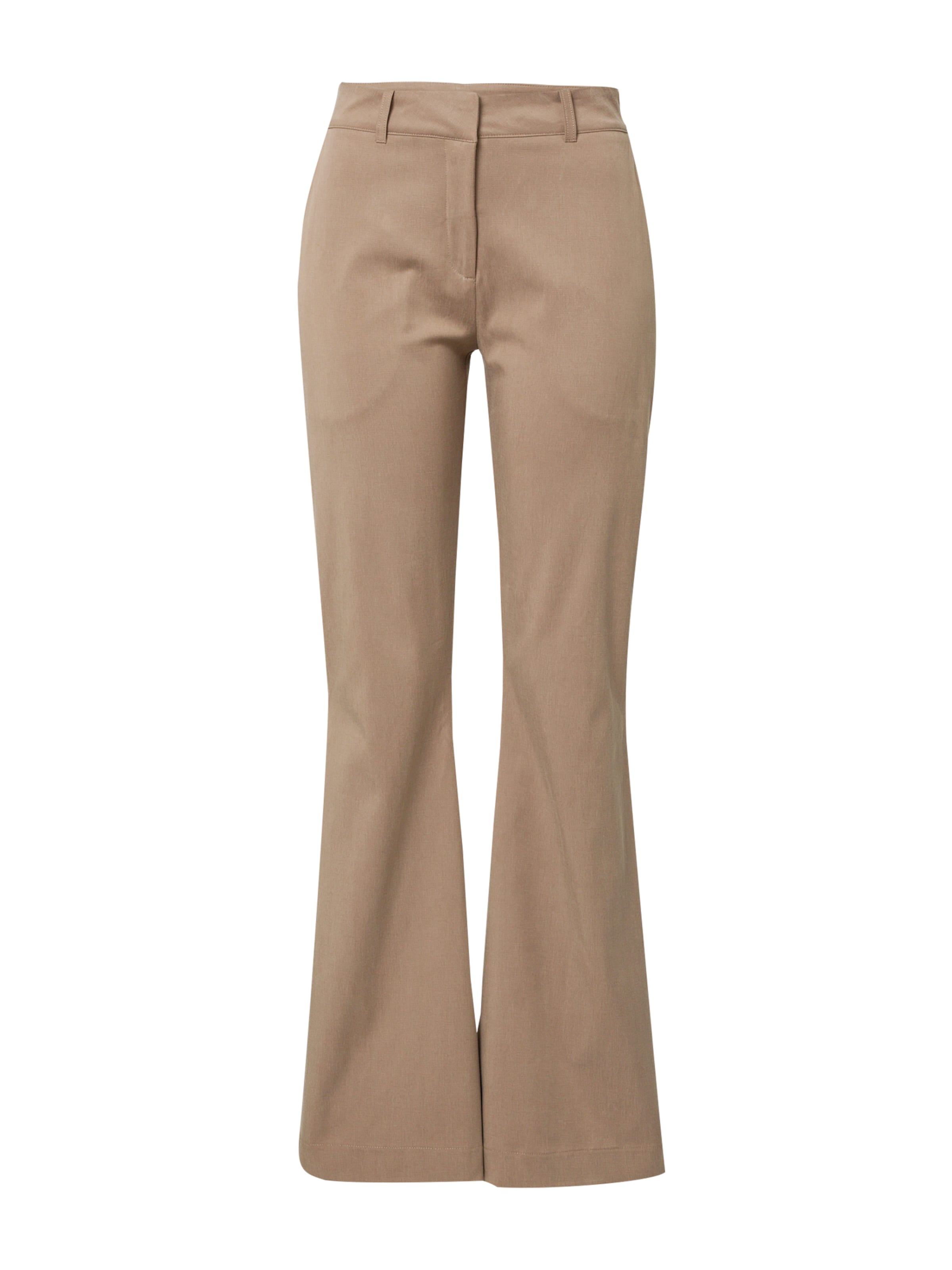 A LOT LESS Flared Παντελόνι 'CORA' σε καφέ: μπροστά