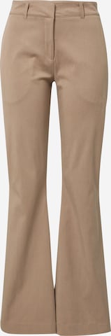 A LOT LESS Flared Pants 'CORA' in Brown: front