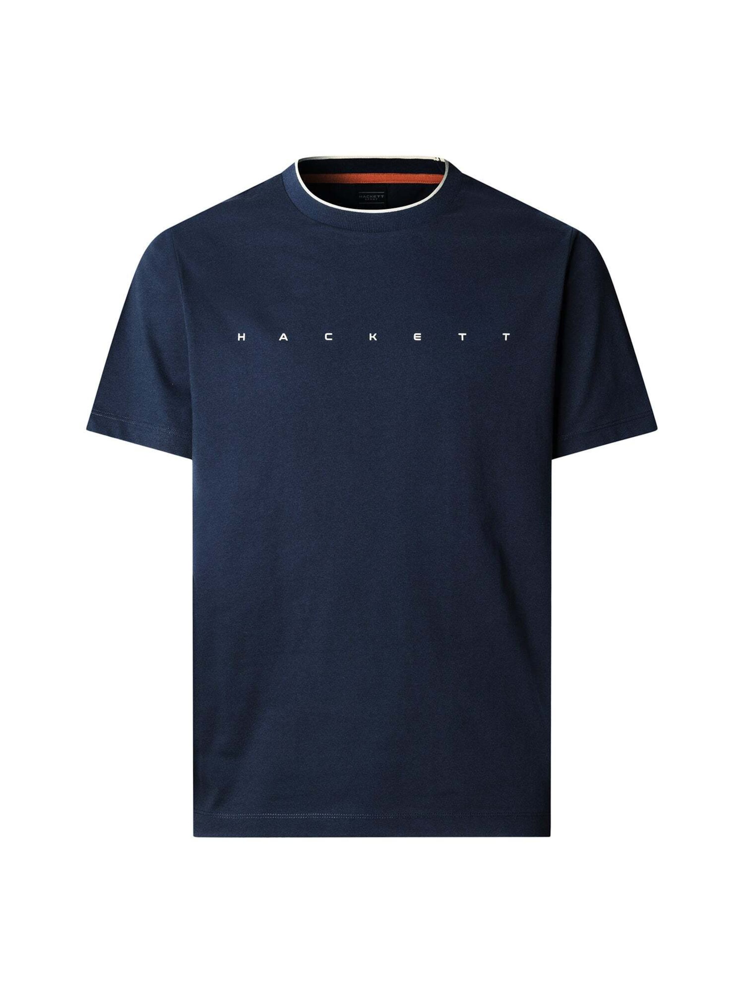 T-Shirt 'Essential' Hackett London en bleu : devant