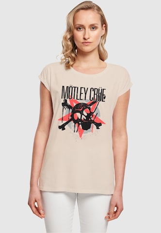 Merchcode T-Shirt 'Motley Crue - Montage Skull' in Weiß: predná strana