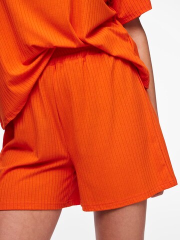 PIECES Loosefit Broek 'KYLIE' in Rood