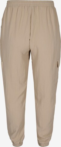 Zizzi Tapered Cargobukser 'MACY' i beige