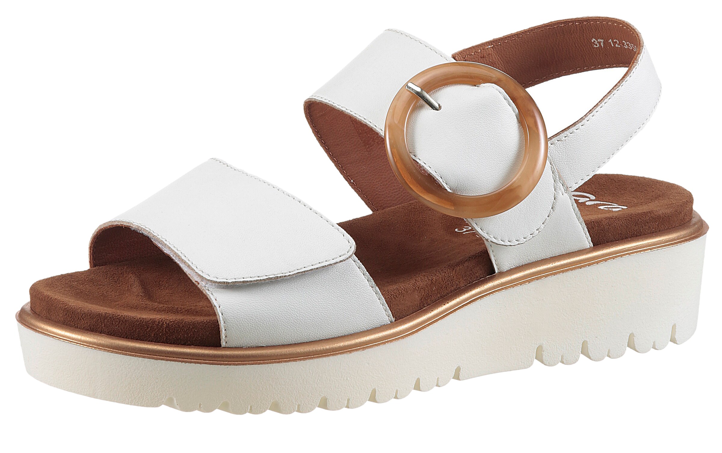 ARA Strap sandal in White: front