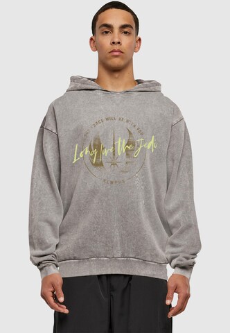 ABSOLUTE CULT Sweatshirt 'Star Wars - Obi Wan' in Grau: Vorderseite