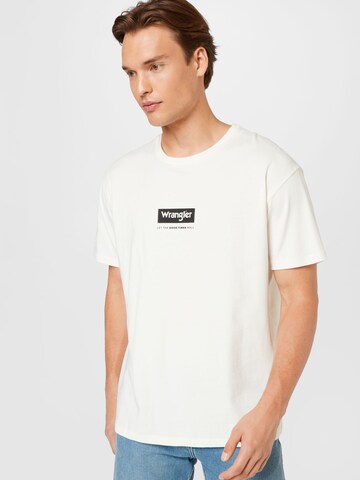 WRANGLER قميص بلون أبيض: الأمام