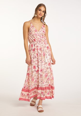 IZIA Καλοκαιρινό φόρεμα 'Gaya' σε ροζ: μπροστά