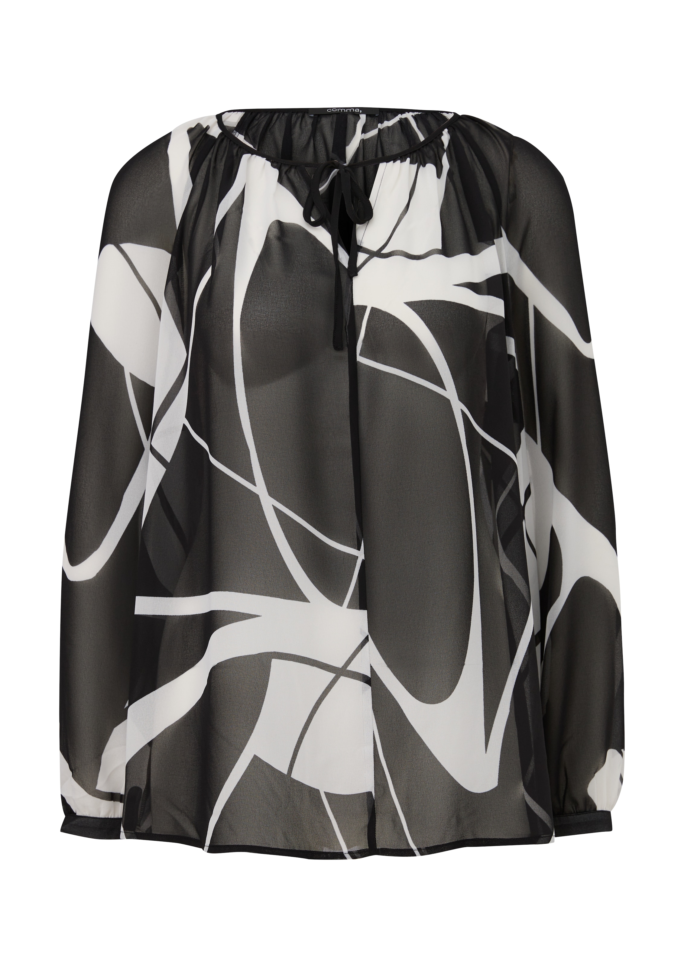 COMMA Blúzka - Čierna: predná strana