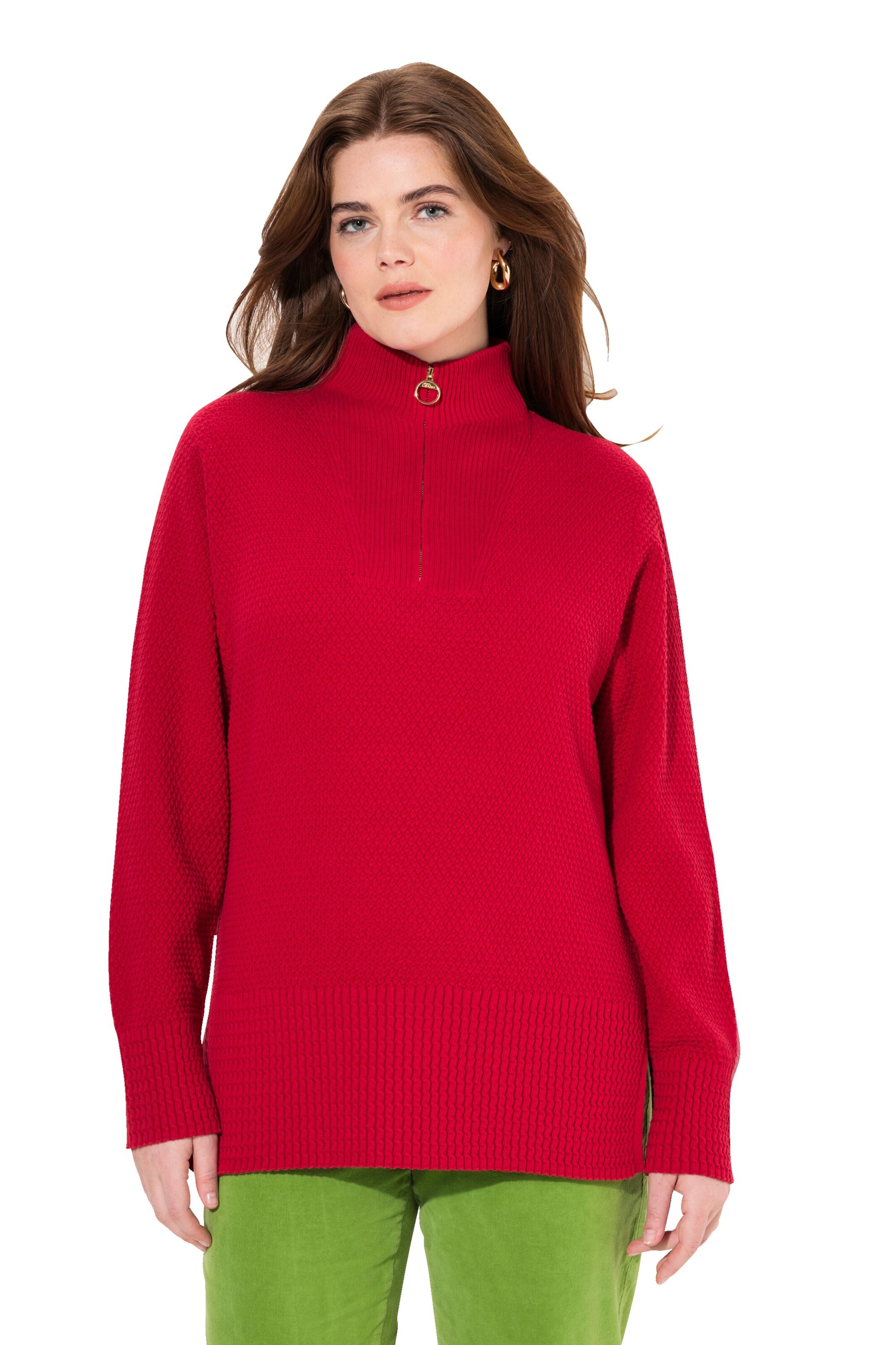 Ulla Popken Sweater in Red: front