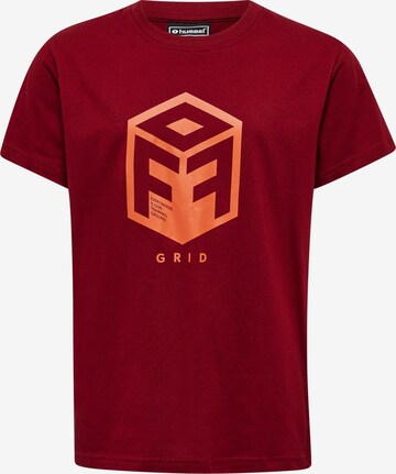 T-Shirt fonctionnel 'OFFGRID' Hummel en rouge : devant