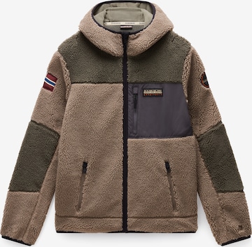 juoda NAPAPIJRI Flisinis džemperis 'Yupik': priekis