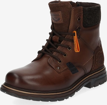 Dockers by Gerli Lace-Up Boots in Brown: front