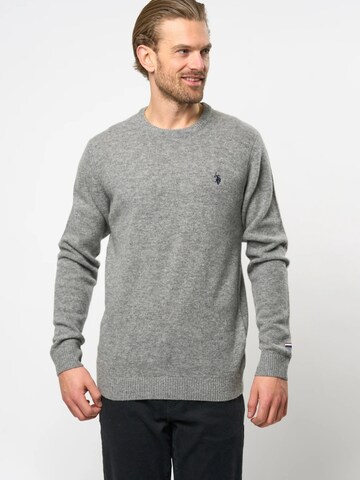 Pull-over 'Ketil' U.S. POLO ASSN. en gris : devant