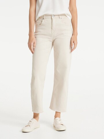 OPUS Regular Jeans in Beige: front