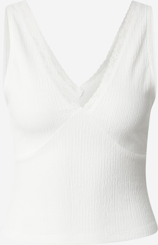 Top 'Zora' de la ABOUT YOU pe alb: față