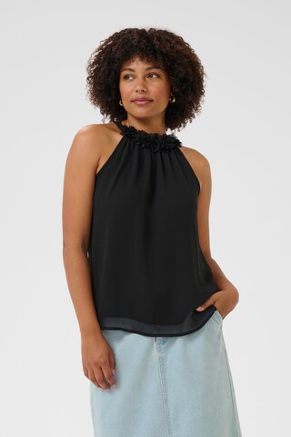 Cream Blouse in Black: front