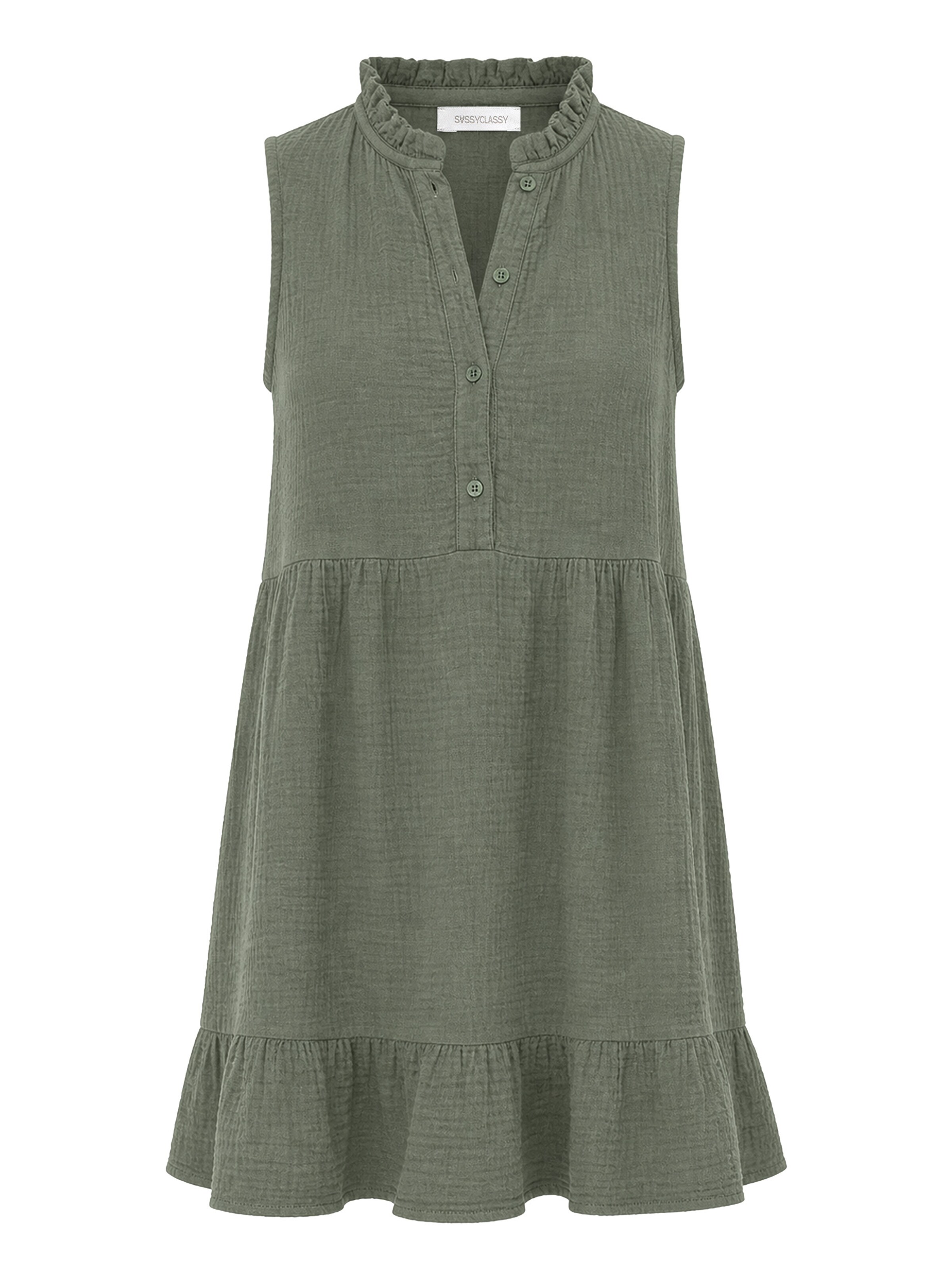 SASSYCLASSY Kleid‌‌ in Grün: Vorderseite