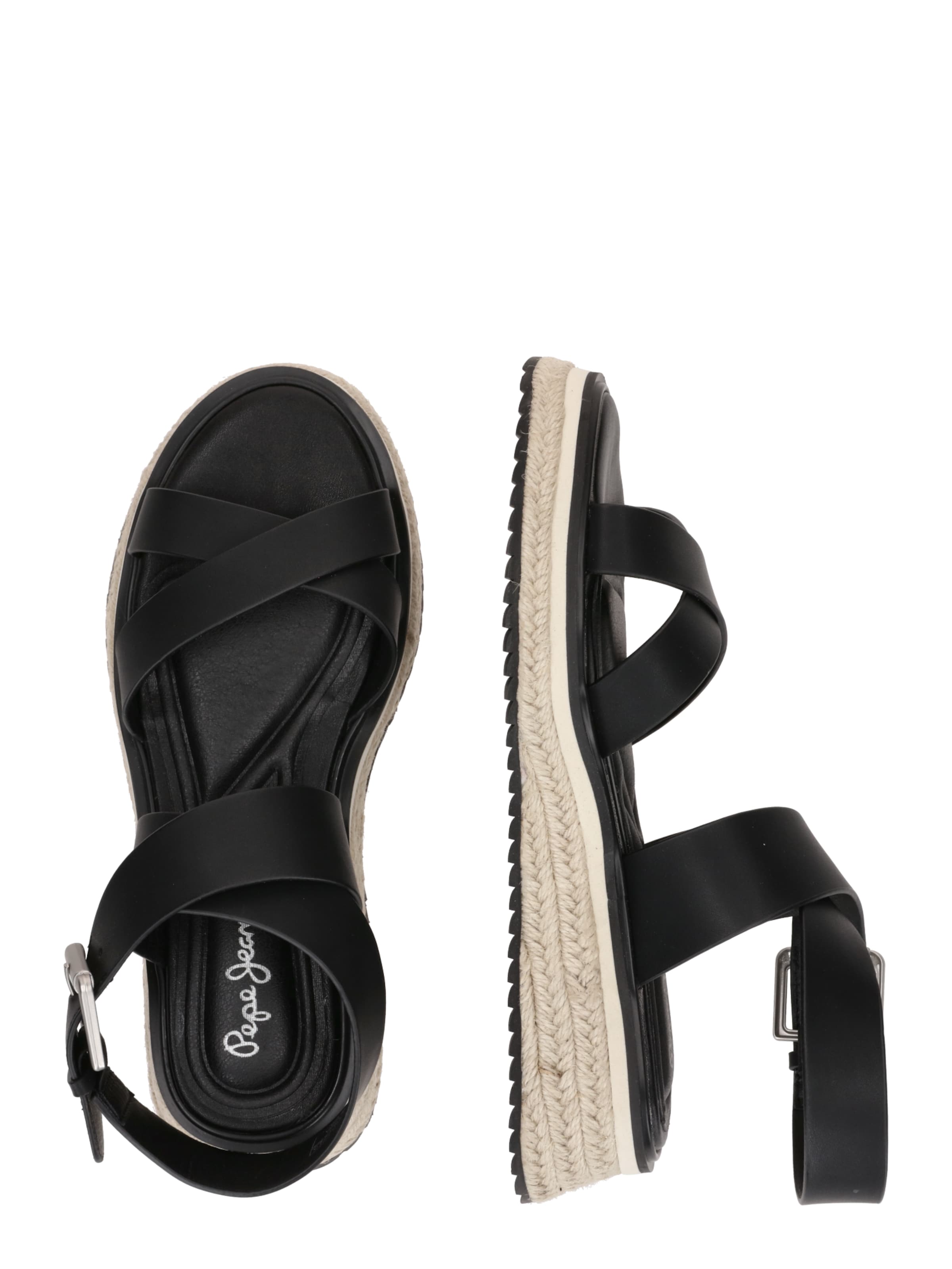 Sandalo con cinturino 'Kate Nature' di Pepe Jeans in nero