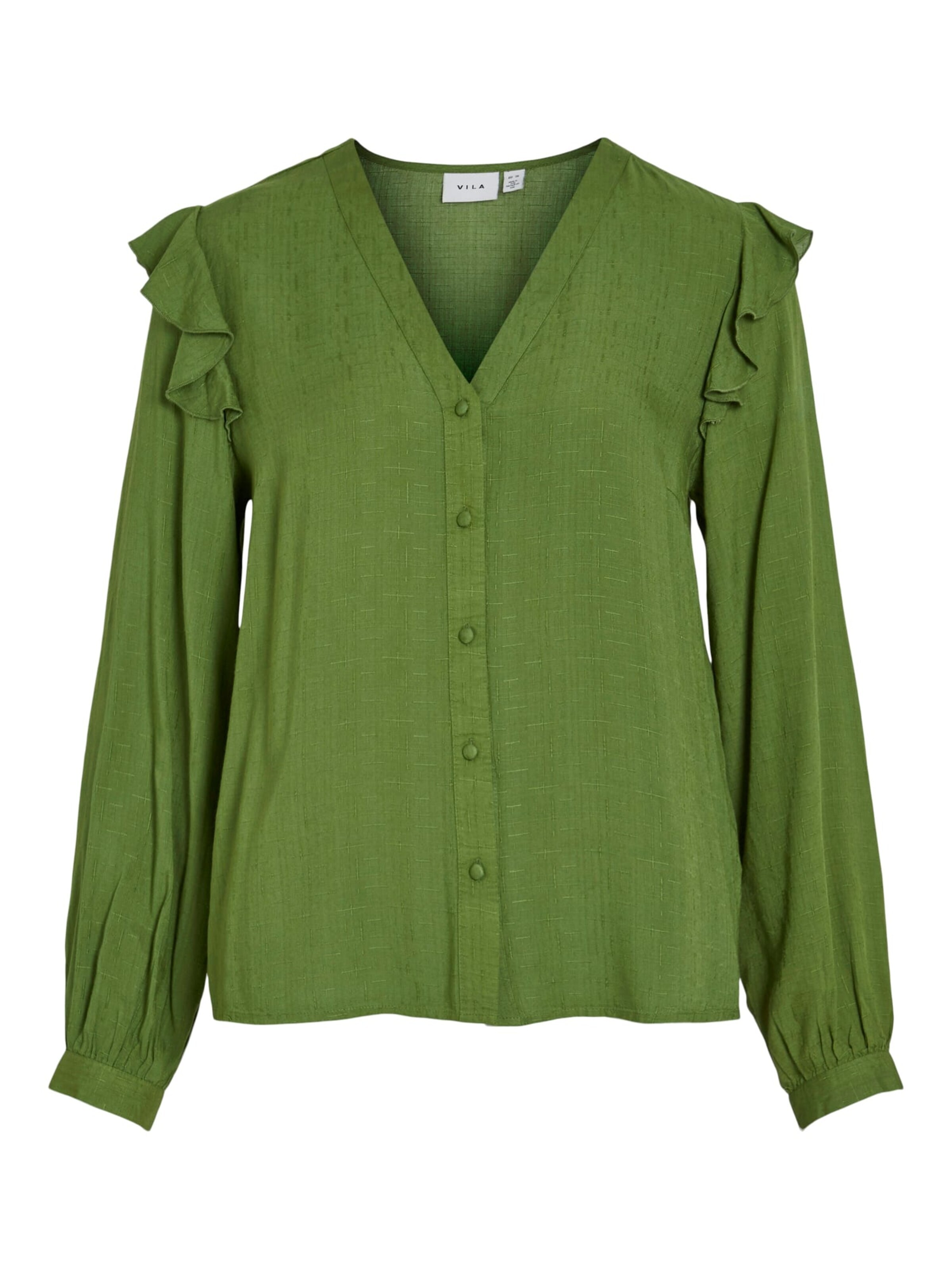 VILA Blouse 'destina' in Groen: voorkant