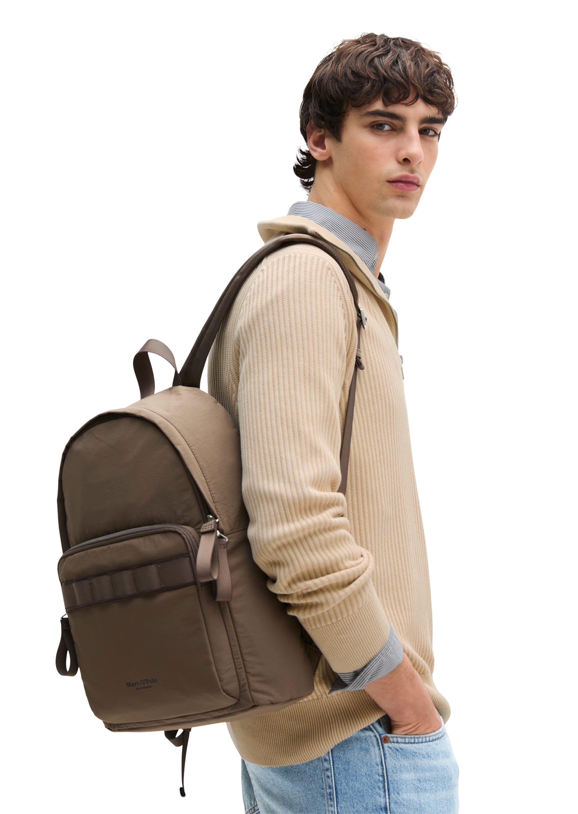 Marc O'Polo Accessories Backpack in Brown: front