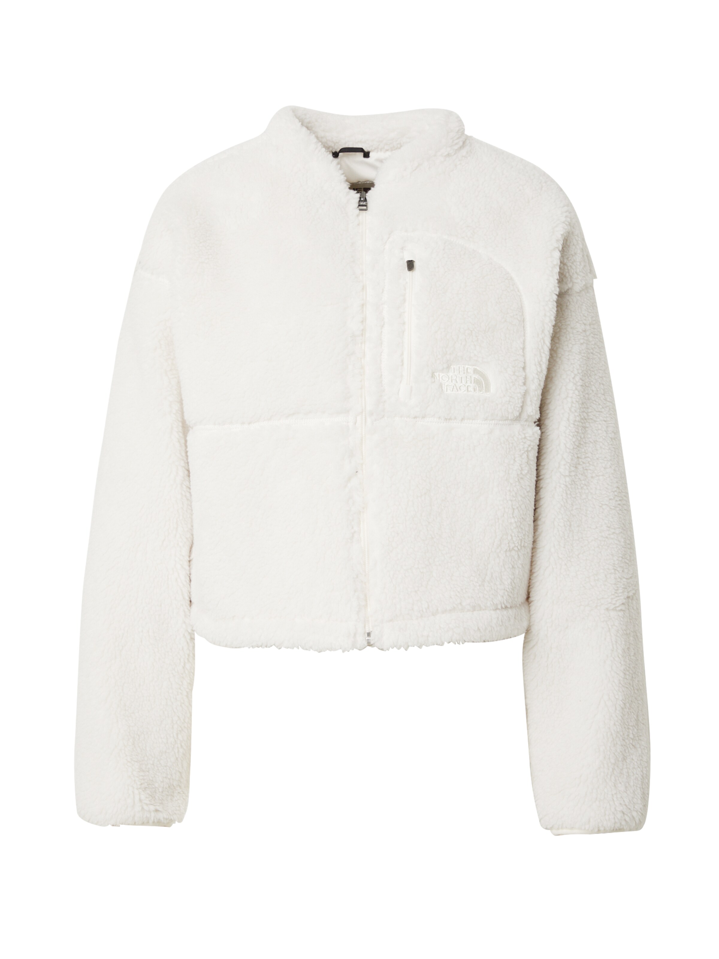 THE NORTH FACE Поларено яке 'Extreme Pile' в бяло: отпред