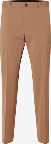 Pantalon à plis 'Liam' SELECTED en beige : devant