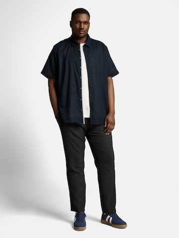 TOM TAILOR Men + Regular fit Button Up Shirt in Blue