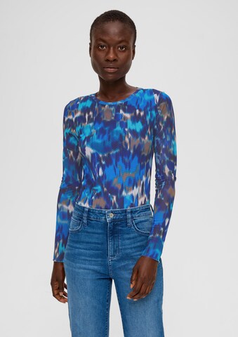 s.Oliver Shirt in Blauw: voorkant