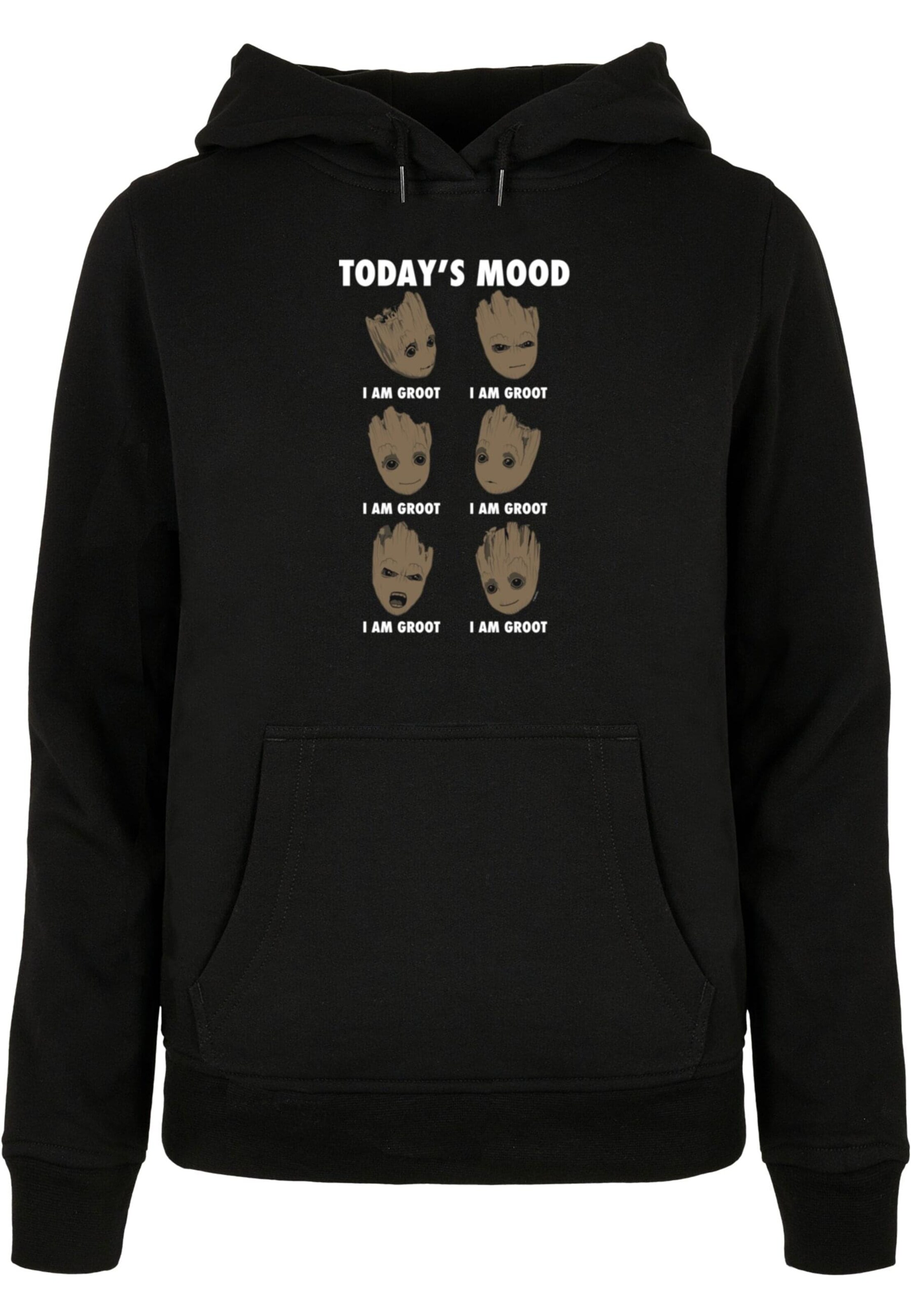 Sweat-shirt 'Guardians Of The Galaxy Vol 2 - Groot Todays Mood' ABSOLUTE CULT en noir : devant