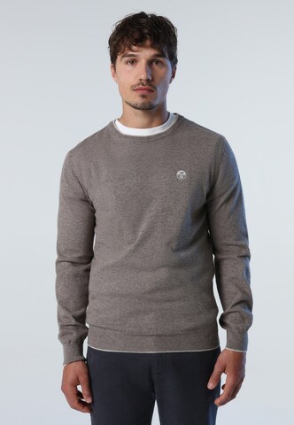 North Sails Strickpullover in Braun: predná strana