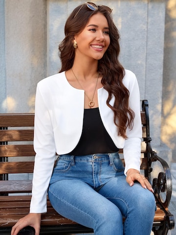 Yesfashion Marynarka w kolorze biały